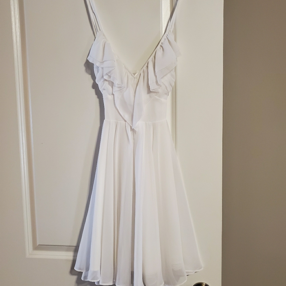 White Dress with Criss Cross Back